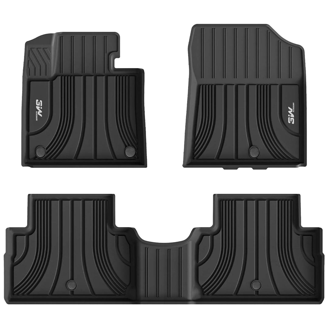Voor Hyundai Santa Fe 2019, Auto-accessoires Stuurhoes Zwart Handgestikt Comfortabel Zacht Koolstofvezel Leer
