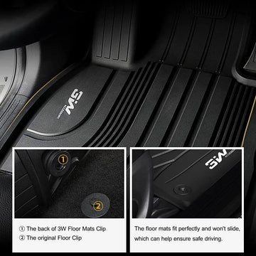 Vloermatten voor Hyundai Tucson III vanaf 2015, precies passend, antislip, versterkte hielvoering van rubber en bevestigingsknoppen Vloermatten voor Hyundai Tucson III vanaf 2015, precies passend, antislip, versterkte hielvoering van rubber en bevestigingsknoppen