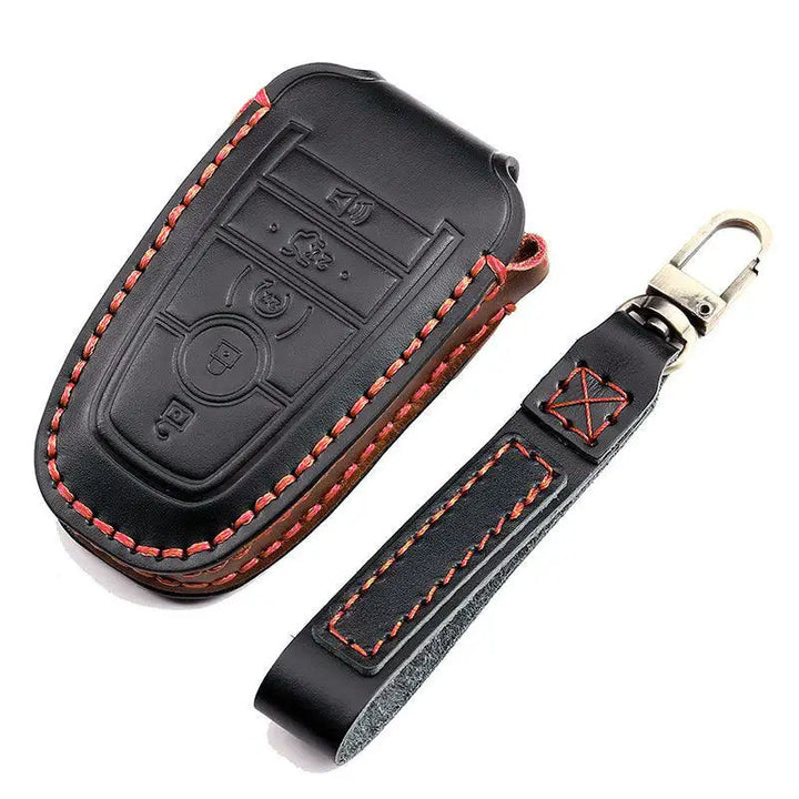 3W Key Fob Cover Case Compatible for New 5 Button Ford SUV 3Wliners Ford SUV Key Case 5 Button Black