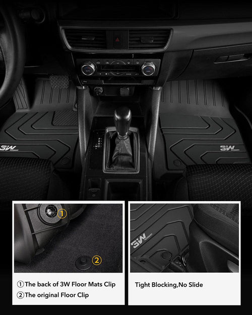 3W Mazda CX-5 2017-2025 Custom Floor Mats Thorex™ All-Weather ...
