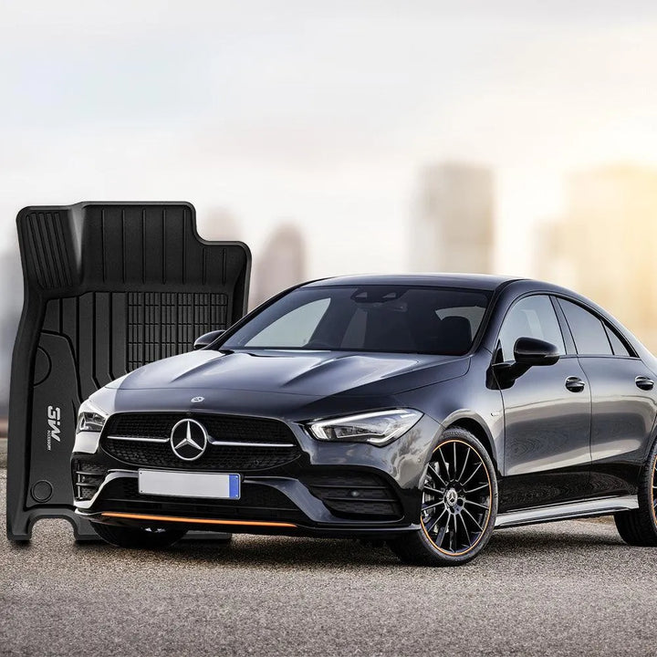 3W Mercedes-Benz CLA 2020-2024 Custom Floor Mats TPE Material & All-Weather Protection Vehicles & Parts 3Wliners   