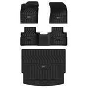 3W Nissan Rogue 2021-2025 (NOT for Sport) Custom Floor Mats TPE Material & All-Weather Protection Vehicles & Parts 3Wliners 2021-2025 Rogue 2021-2025 1st&2nd Rows + Trunk Mat