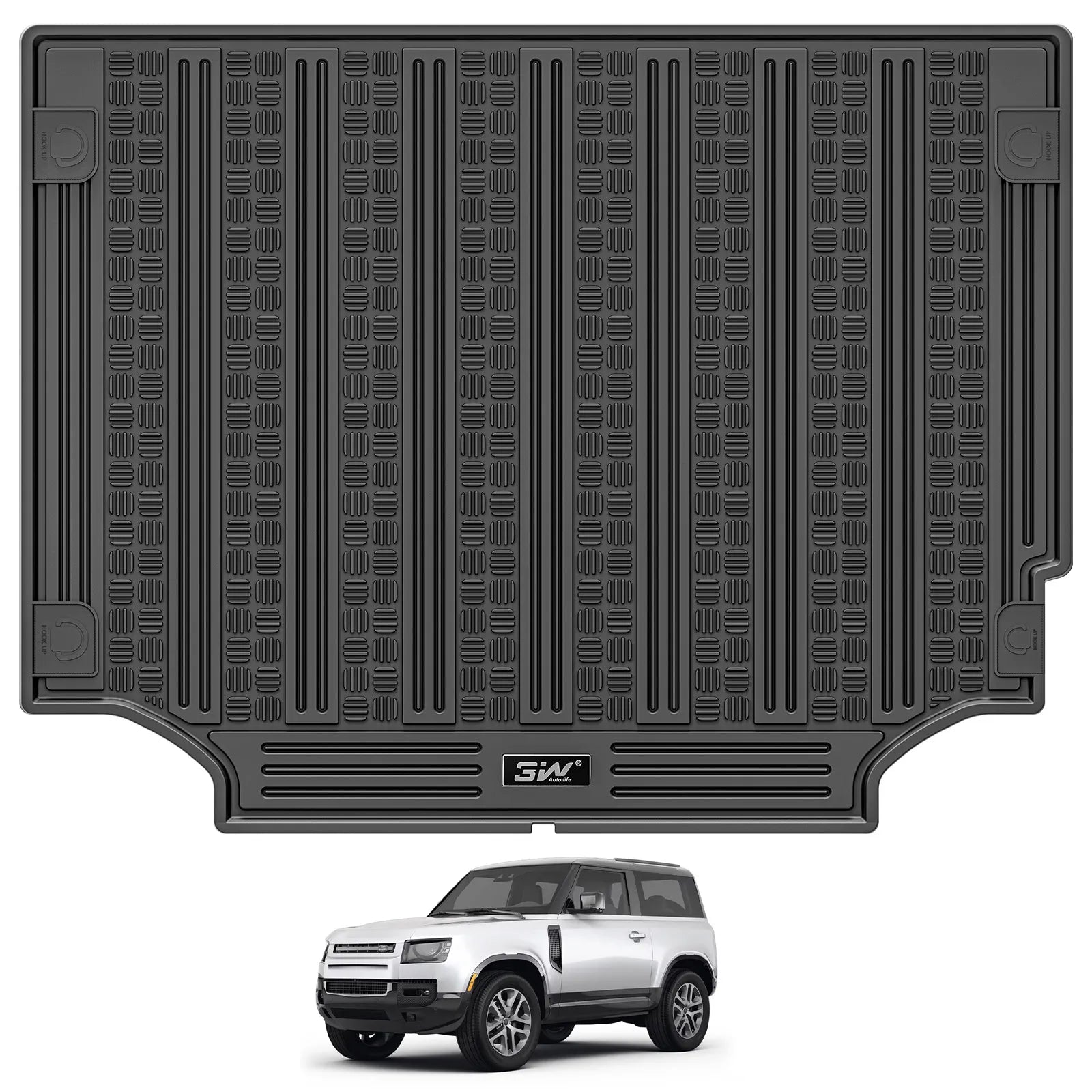 3W Land Rover Defender 110 2020-2025 Custom Floor Mats / Trunk Mat Thorex™ All-Weather Protection (Full 4 Doors 5 Seat only)