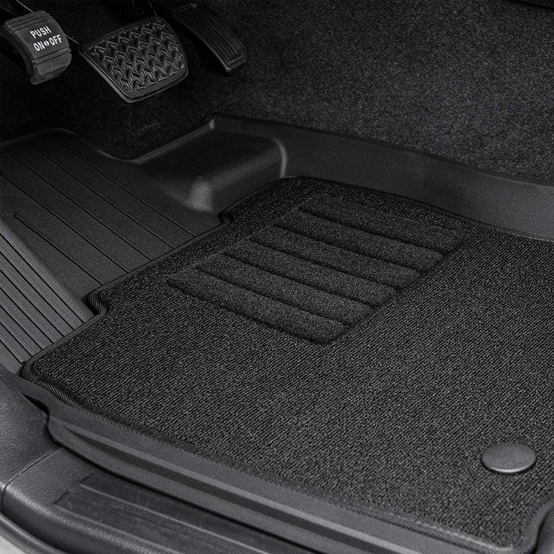 Black Semi-Custom Floor Mats For Toyota Tundra 2022-2026 – 4-Piece Set, Trimmable