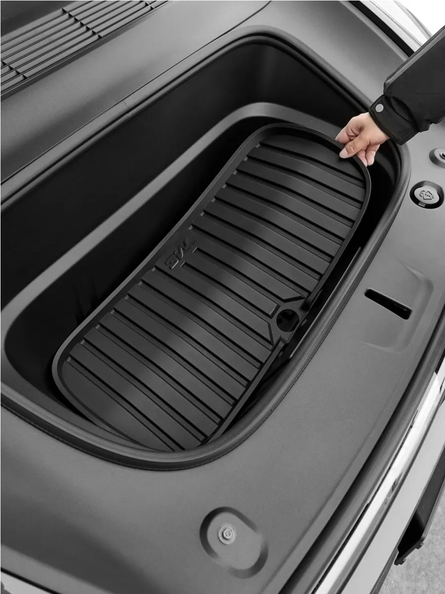 3w Tesla Model Y Juniper TPE Floor Mats Cargo Liner Full Set All Weather Protection Environmentally Friendly
