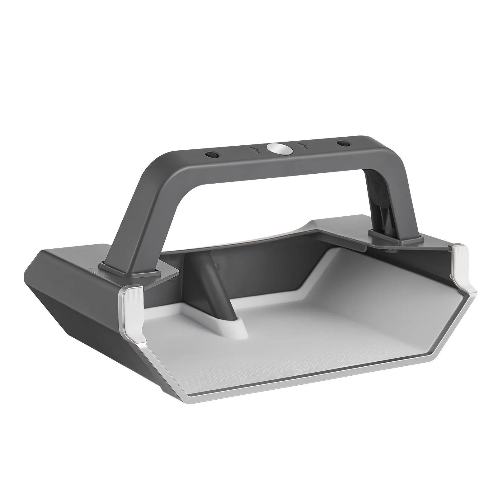 3W Custom Fit Magnetic Under Screen Storage Box and Center Console Organizer Tray installed in a Tesla Model Y Juniper 2025-2026 and Model 3 Highland 2024-2026