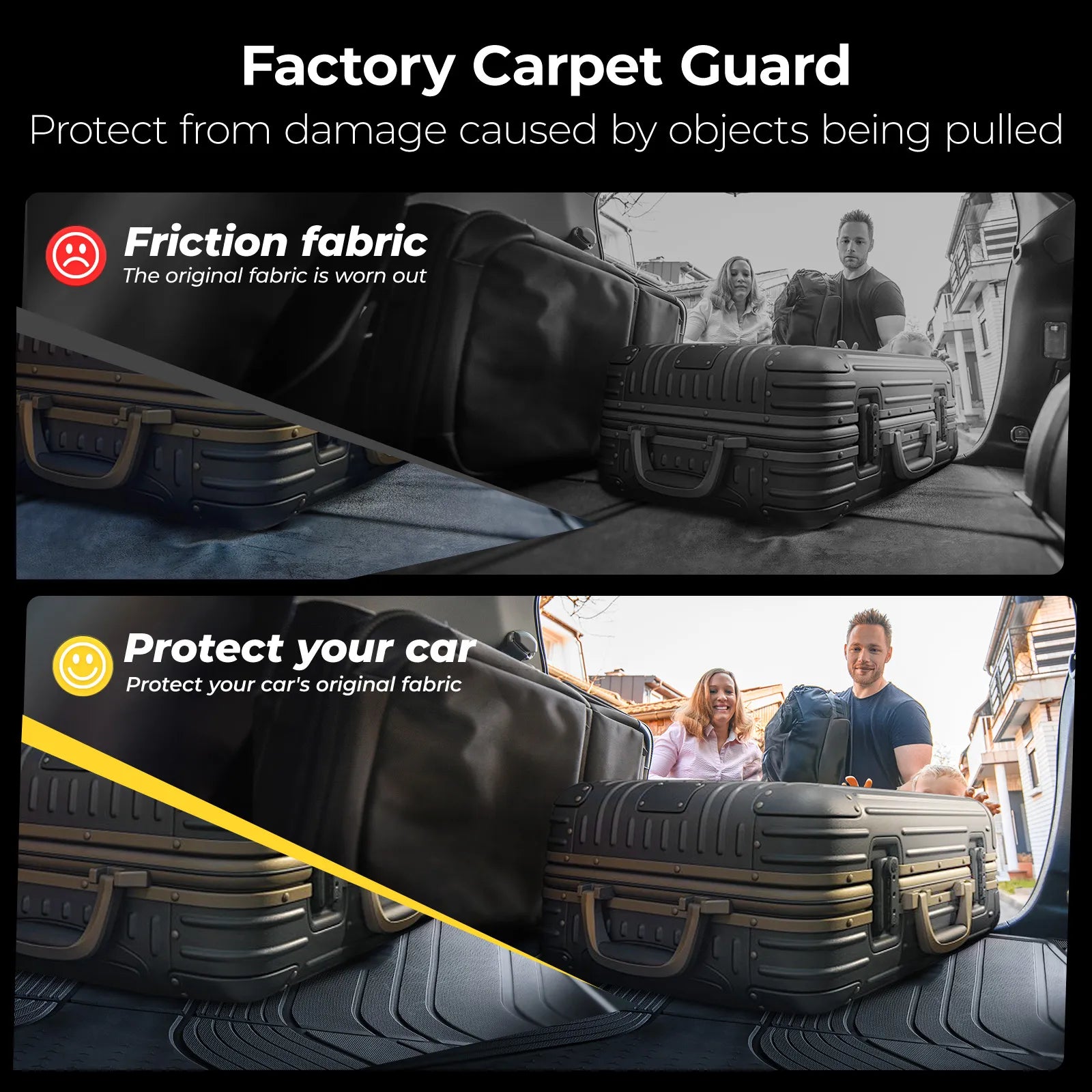 3W All-Weather Custom Fit Floor Mats for 2025-2026 Ford Expedition 7 Seats, Odorless TPE Heavy Duty Car Liners, Waterproof Anti-Slip Protection Full Set