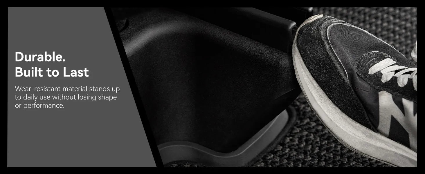 3W custom fit TPE anti-kick seat base corner protectors for 2025-2026 Tesla Model Y Juniper Premium (Long Range) models, showing perfect fit over the flocking area that protects the seat track side edges without blocking tracks.