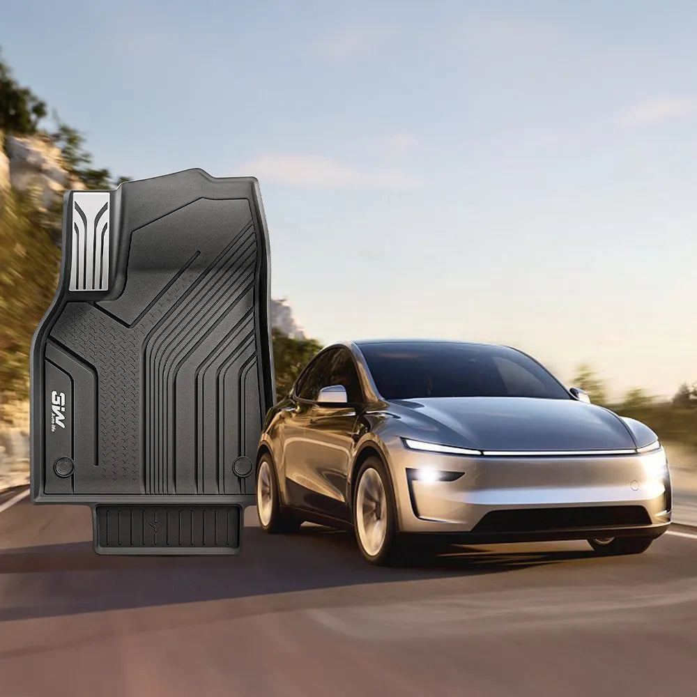 3W Floor Mats / Trunk Mat for Tesla Model Y Juniper 2025-2026  All Weather Protection Floor Mats Trunk Mat Back Seat Cover Set Full Protcetion