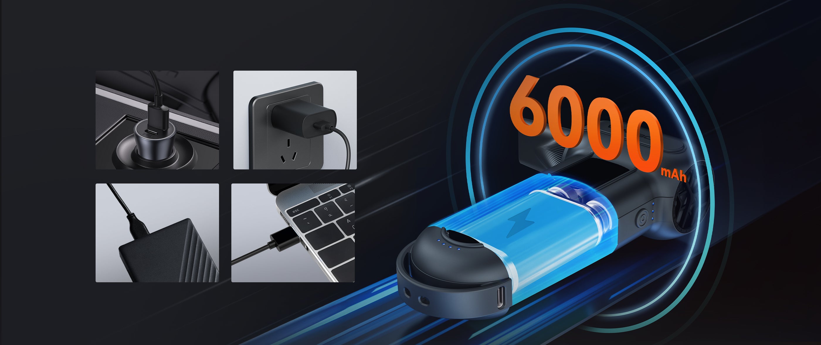 WOLFBOX G900 4K+2.5K Touch Screen Parking Monitoring Dash Cam Smart Mirror