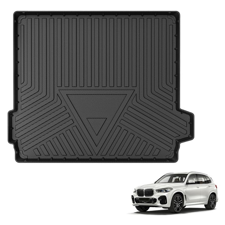 3W BMW X5 2014-2018 Custom Floor Mats / Trunk Mat TPE Material & All-Weather Protection Vehicles & Parts 3Wliners 2014-2018 X5 2014-2018 Trunk Mat