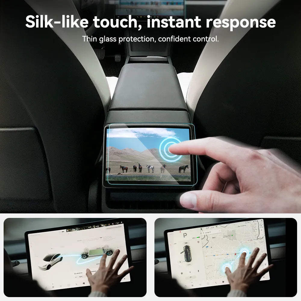 3W Tempered Glass Screen Protector For Tesla Model 3 Highland 2024-2025/ Y Juniper 2025-2026 Car Accessories