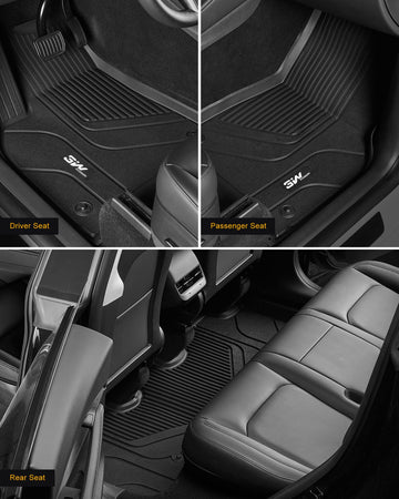 2020-2024 Tesla Model Y Floor Mats Interior Liners & Rear Trunk