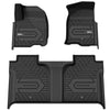 3W Chevrolet Silverado 2019-2023 Crew Cab Custom Floor Mats TPE Material & All-Weather Protection Vehicles & Parts 3Wliners   