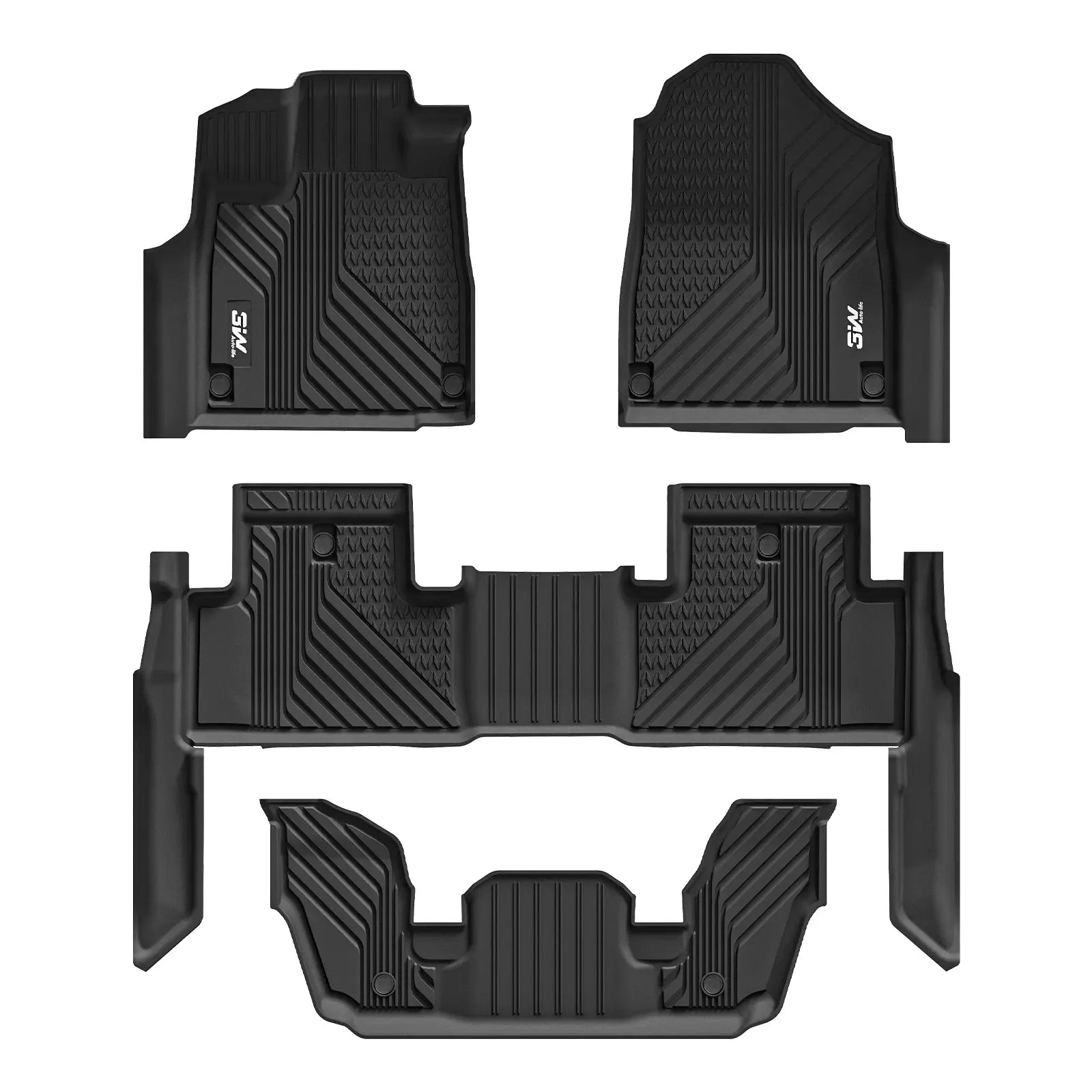 3W Acura MDX 2022-2025 Custom Floor Mats TPE Material & All-Weather ...