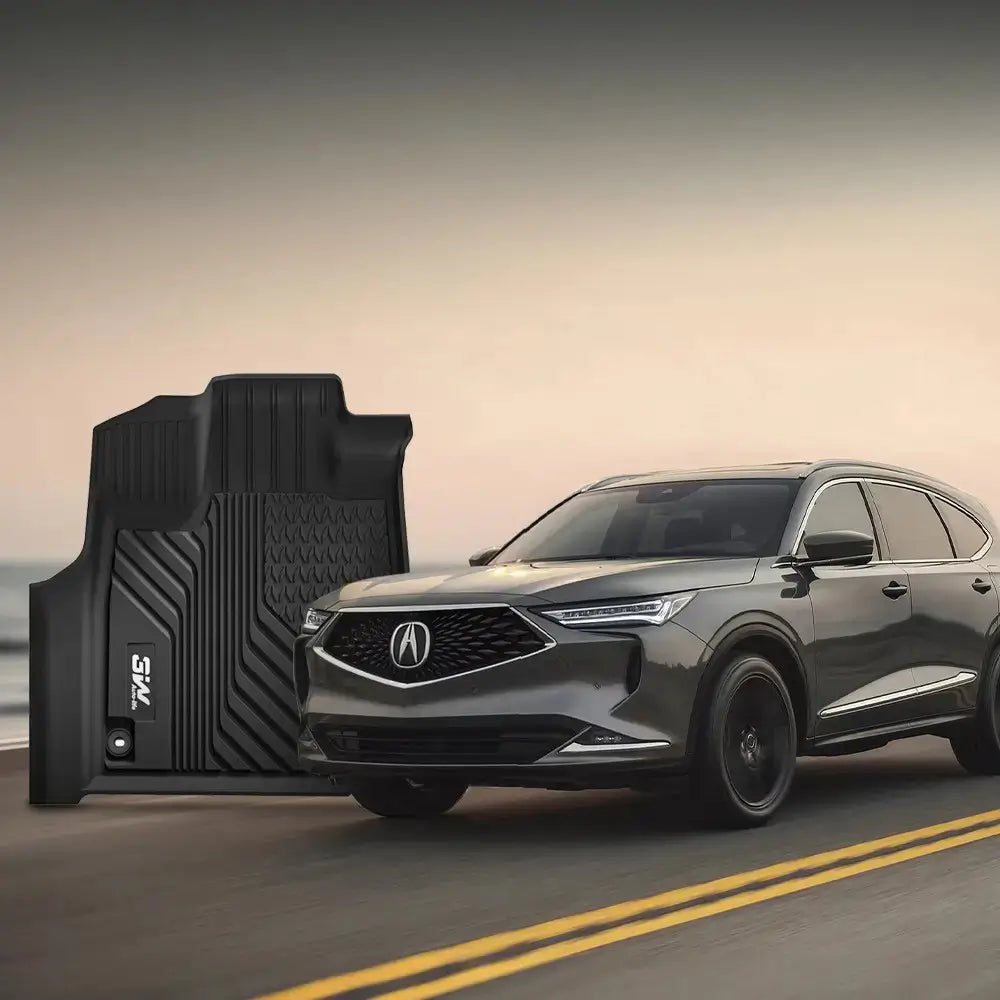 3W Acura MDX 2022-2025 Custom Floor Mats Backrest Mat Cargo Liner Thorex™ All-Weather Protection - 3Wliners
