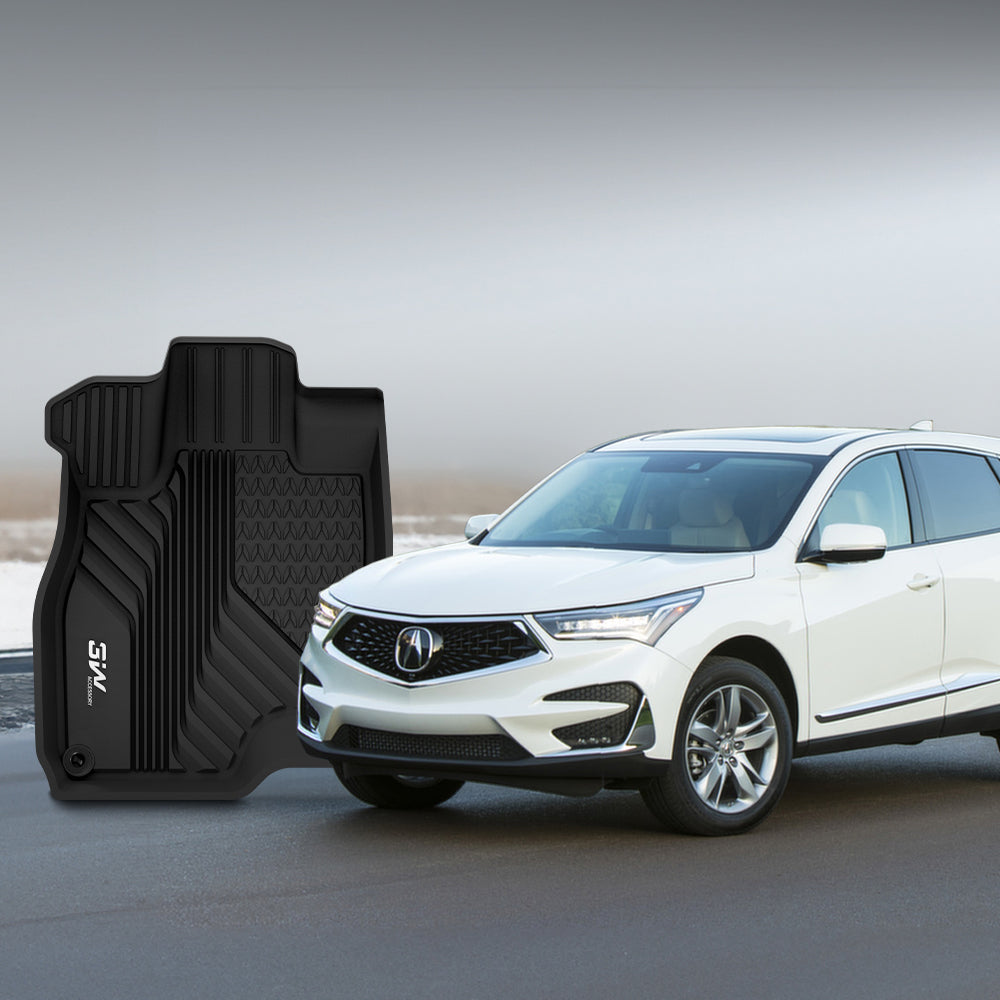 3W Acura RDX 2019-2024 Custom Floor Mats TPE Material & All-Weather Protection Vehicles & Parts 3Wliners   