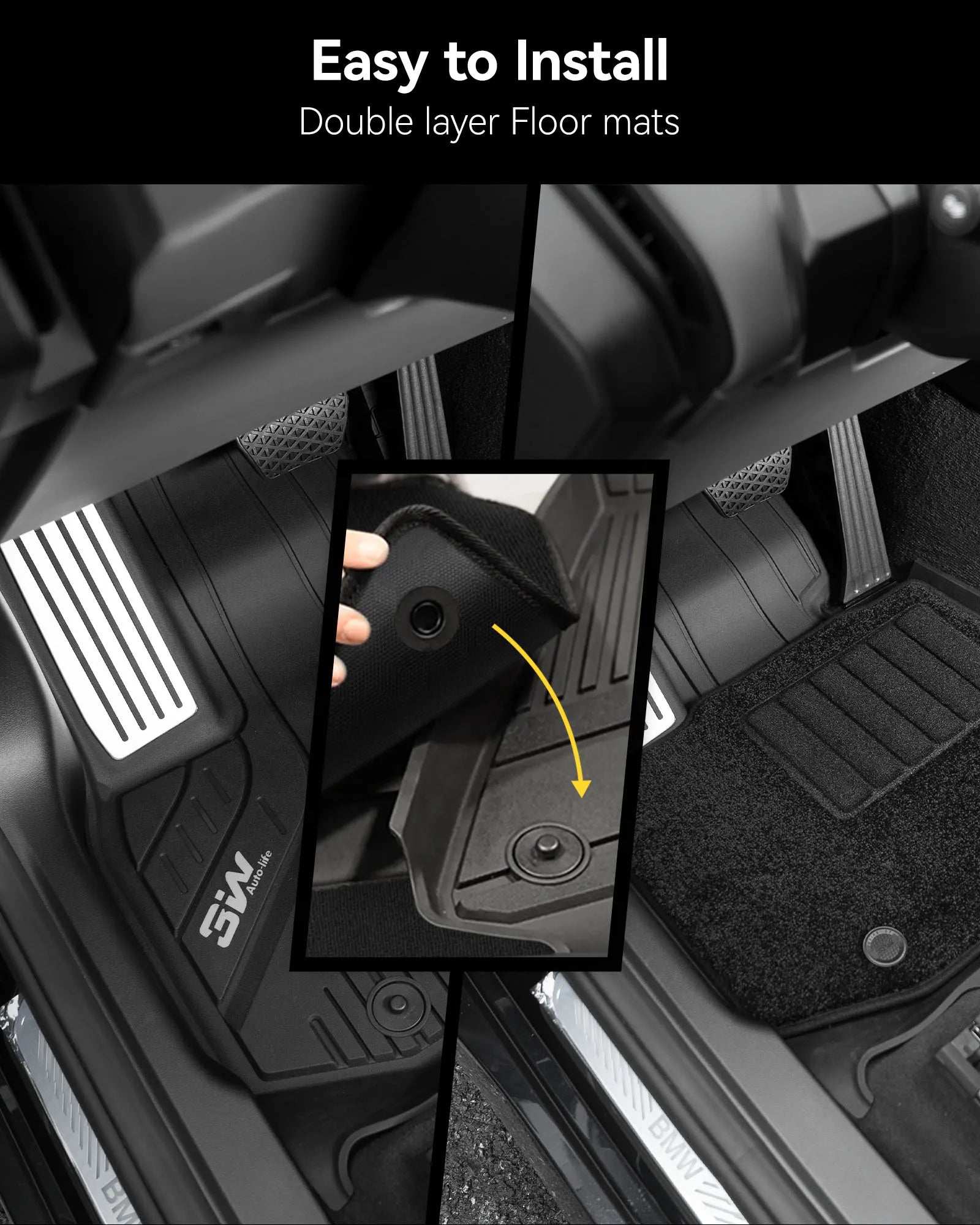 3W BMW X3 2025-2026 Floor Mats & Cargo Liner Full Set Thorex™ All-Weather Protection - 3Wliners
