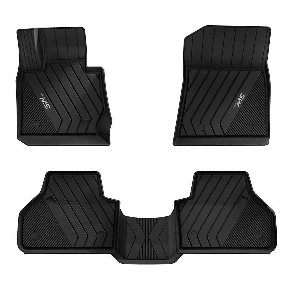 3W BMW X3 F25 2011-2017 Custom Floor Mats TPE Material & All-Weather Protection Vehicles & Parts 3Wliners 2011-2017 X3 2011-2017 1st&2nd Row Mats