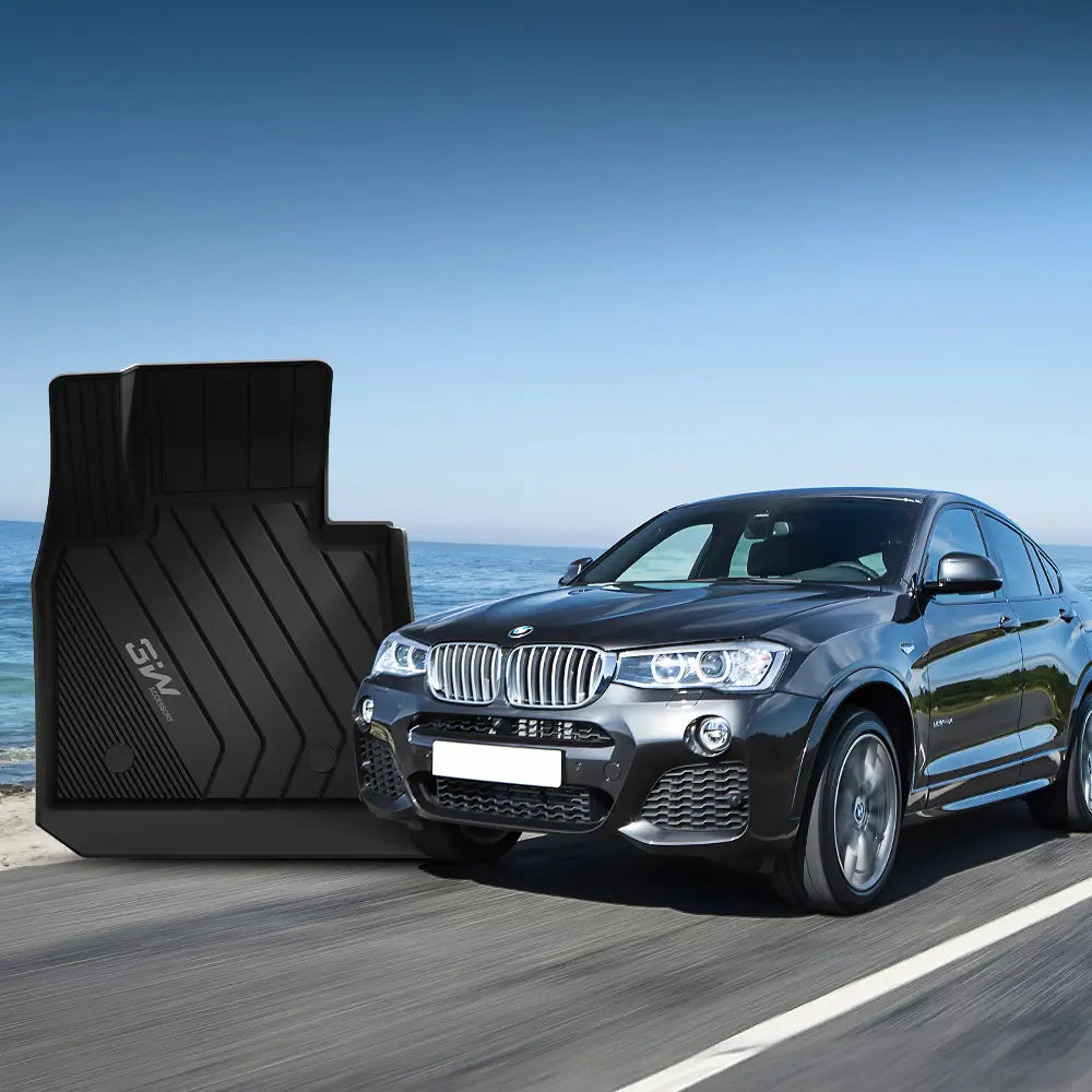 3W BMW X4 2015-2018 Custom Floor Mats TPE Material & All-Weather Protection Vehicles & Parts 3Wliners   