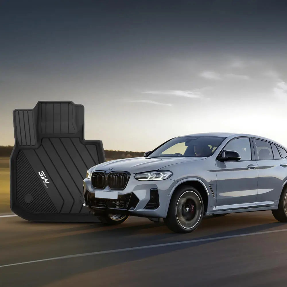 3W BMW 2019-2024 X4 M M40i xDrive30i Floor Mats TPE Material & All-Weather Protection Vehicles & Parts 3Wliners   