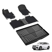 3W Mercedes-Benz GLE 2020-2025 (Not Fit Coupe) Custom Floor Mats / Trunk Mat Thorex™ All-Weather Protection - 3Wliners