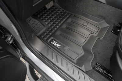 3W Custom Floor Mats for Chevrolet Chevy Colorado/GMC Canyon Crew Cab 2023-2026 Thorex™ All-Weather Protection