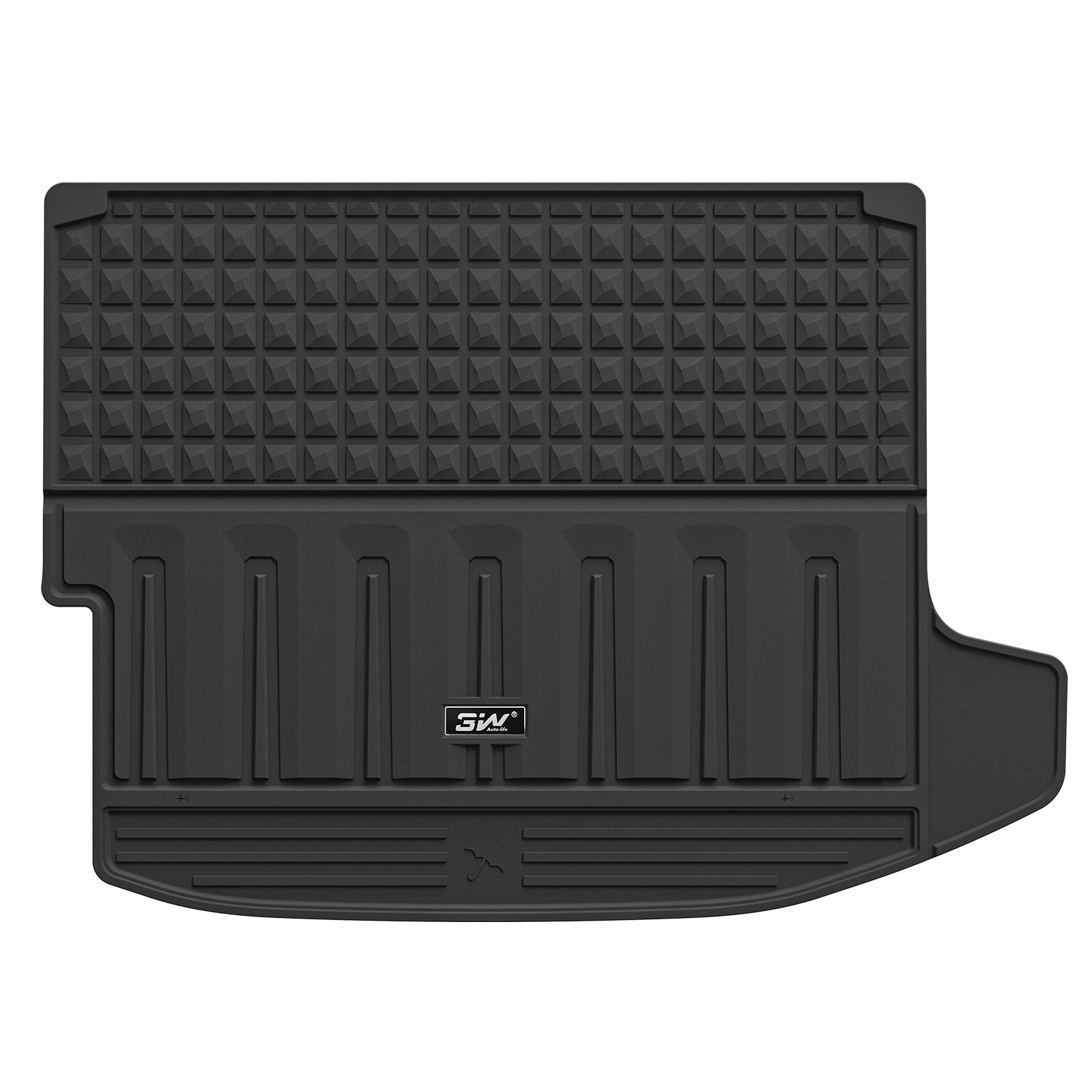 3W Cargo Liner for Chevy Trax 2024 2025 2026, All Weather TPE Custom Fit Floor Mats for Cars, Car Mats Trunk Mat for Chevy Trax Accessories, Black