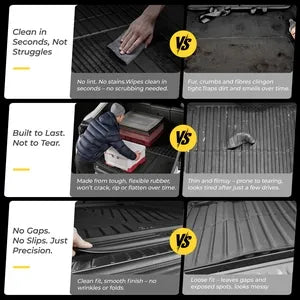 3W Cargo Liner for Chevy Trax 2024 2025 2026, All Weather TPE Custom Fit Floor Mats for Cars, Car Mats Trunk Mat for Chevy Trax Accessories, Black