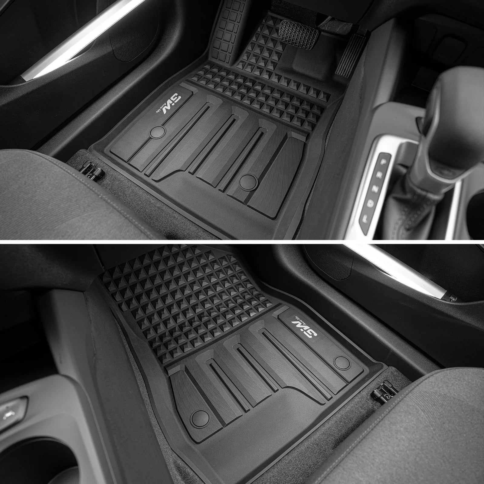 3W Floor Mats for Chevy Trax 2024 2025 2026, All Weather TPE Custom Fit Floor Mats for Cars, Car Mats Full Set for Chevy Trax Accessories, Black