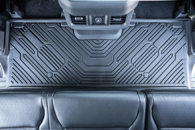3W Custom Floor Mats Ford F250 F350 F450 F550 2017-2026 Super Duty CrewCab Bucket Seat with Under Seat Storage Thorex™ All-Weather Protection