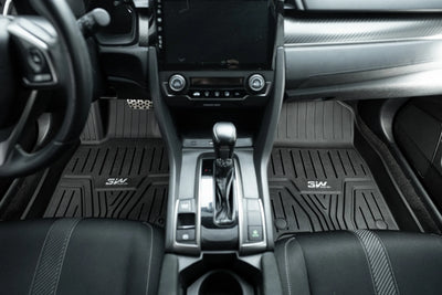3W Honda Civic 2016-2021 Coupe/Sedan/Type R Custom Floor Mats Thorex™ All-Weather Protection