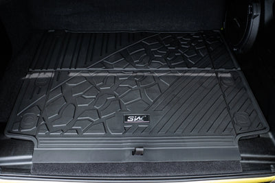 3W Jeep Wrangler 4XE Custom Floor Mats / Trunk Mat 2021-2026 Hybrid 4 Door Thorex™ All-Weather Protection