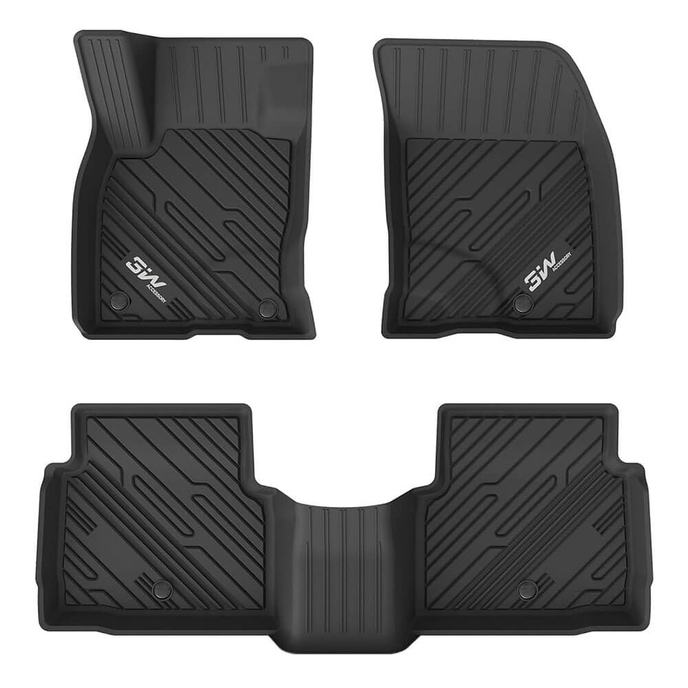 3W Ford Escape 2020-2023 (NOT for Hybrid) Custom Floor Mats TPE Material & All-Weather Protection Vehicles & Parts 3Wliners 2020-2023 Escape 2020-2023 1st&2nd Row Mats