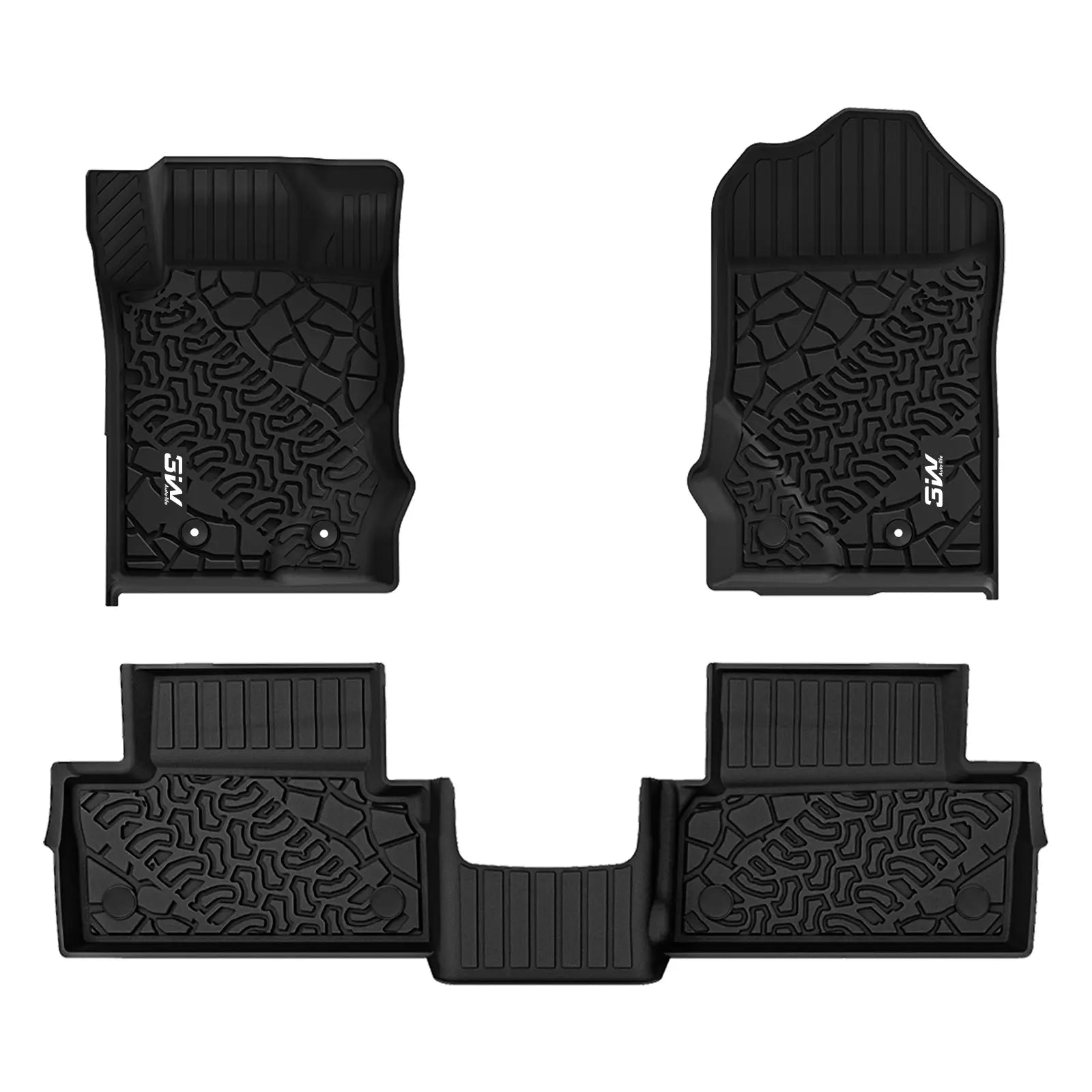 3W Ford Bronco 2-Door 2021-2025 Floor Mats Trunk Mats Thorex™ All-Weather Protection - 3Wliners