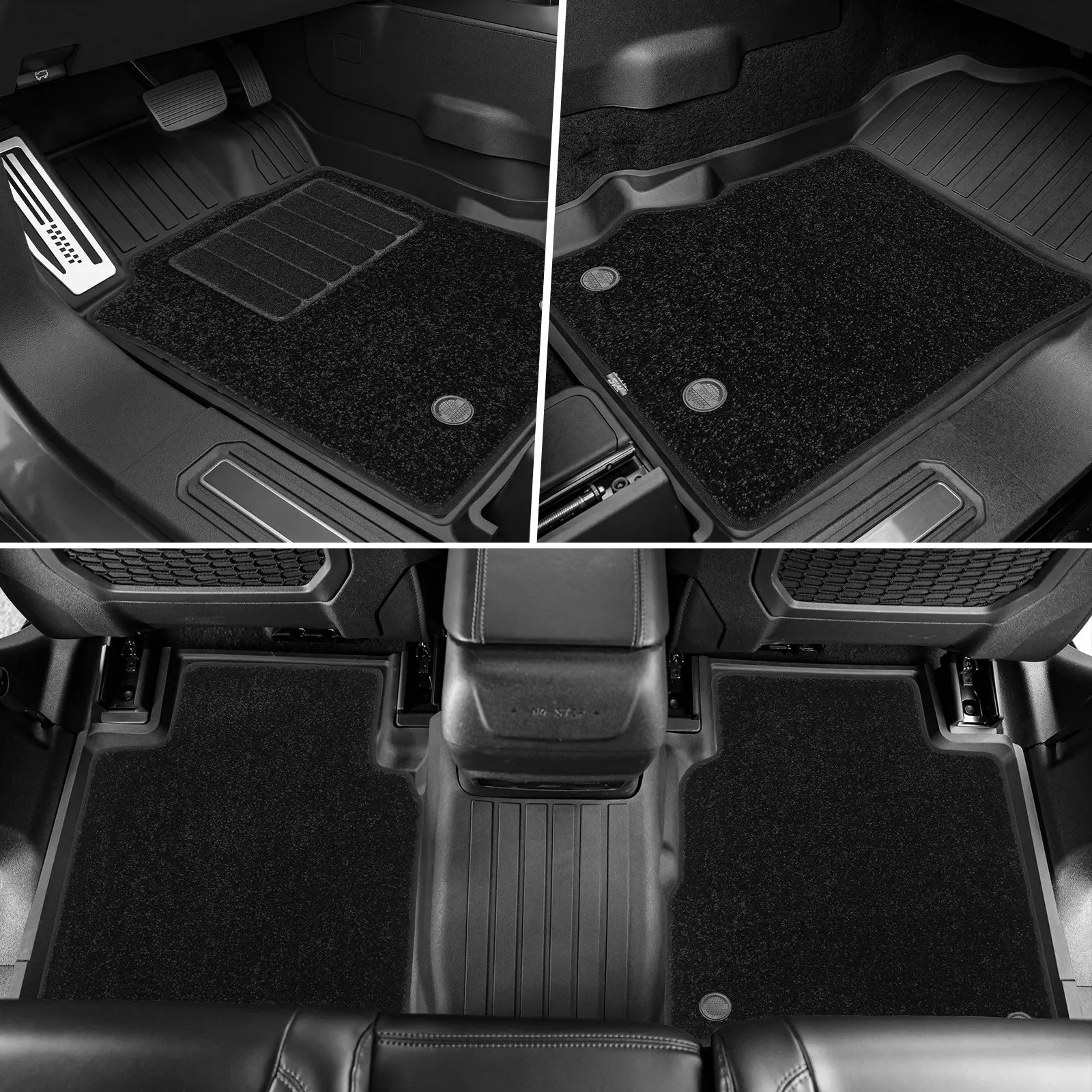 3W Ford Bronco 4-Door 2021-2025 Floor Mats / Trunk Mat Thorex™ All-Weather Protection - 3Wliners