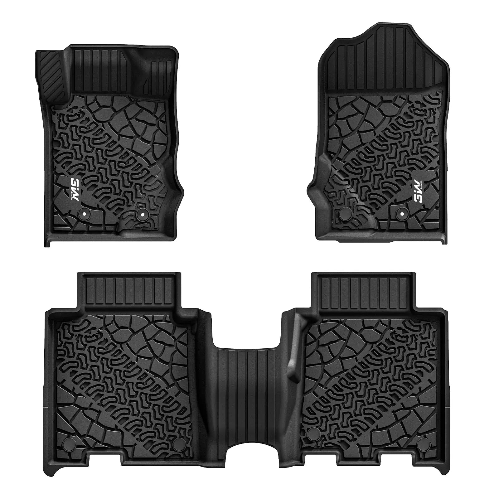 3W Ford Bronco 4-Door 2021-2025 Floor Mats / Trunk Mat Thorex™ All-Weather Protection - 3Wliners