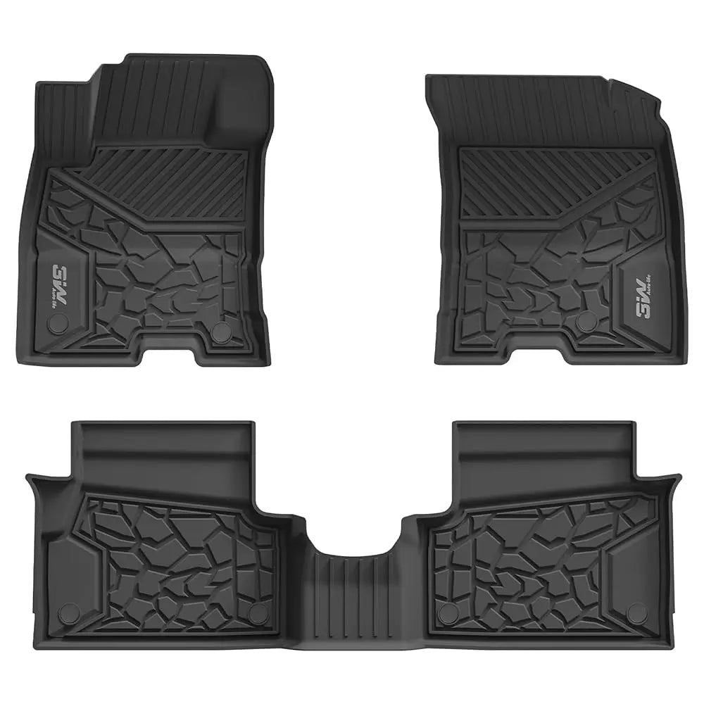 3W Floor Mats Fit for Ford Maverick Hybrid 2022 2023 2024 Custom Floor Mats TPE Material & All-Weather Protect (Only for Hybrid)  3Wliners 2022-2024 Maverick Hybrid 2022-2024 1st&2nd Row Mats