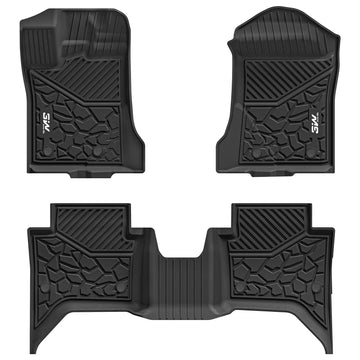 3W Ford Ranger SuperCrew 2024-2026 Custom Floor Mats Thorex™ All-Weather Protection