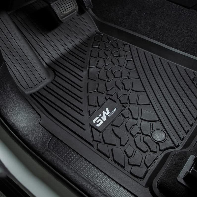 3W Floor Mats Jeep Grand Cherokee 2016-2021 / Grand Cherokee WK 2022-2024 (Non L) Custom Cargo Liner TPE Material & All-Weather Protection Vehicles & Parts 3Wliners   