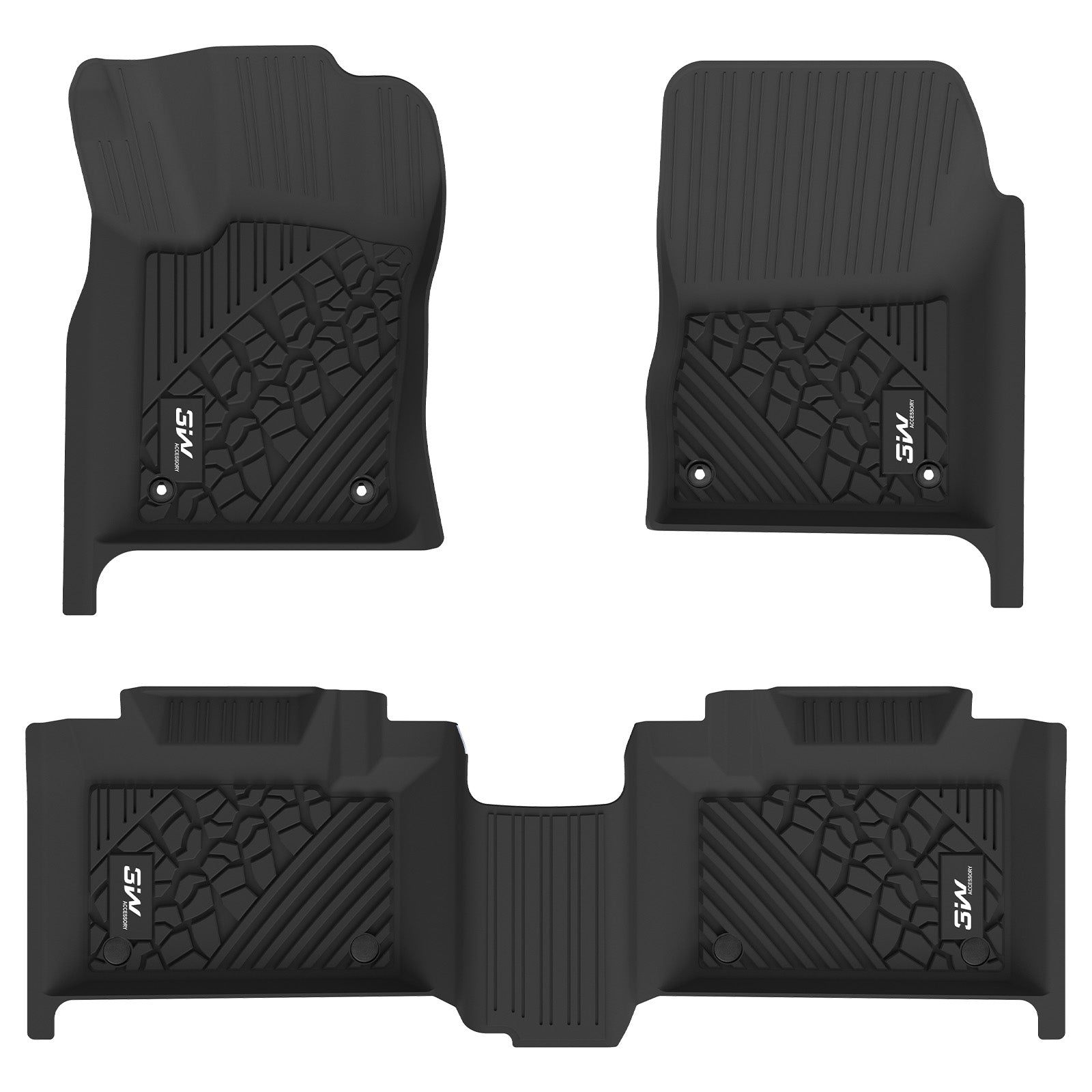 3W Jeep Grand Cherokee 2013-2015 (Non L or WK) Custom Floor Mat Trunk Mat TPE Material & All-Weather Protection Vehicles & Parts 3Wliners 2013-2015 Grand Cherokee 2013-2015 1st&2nd Row Mats