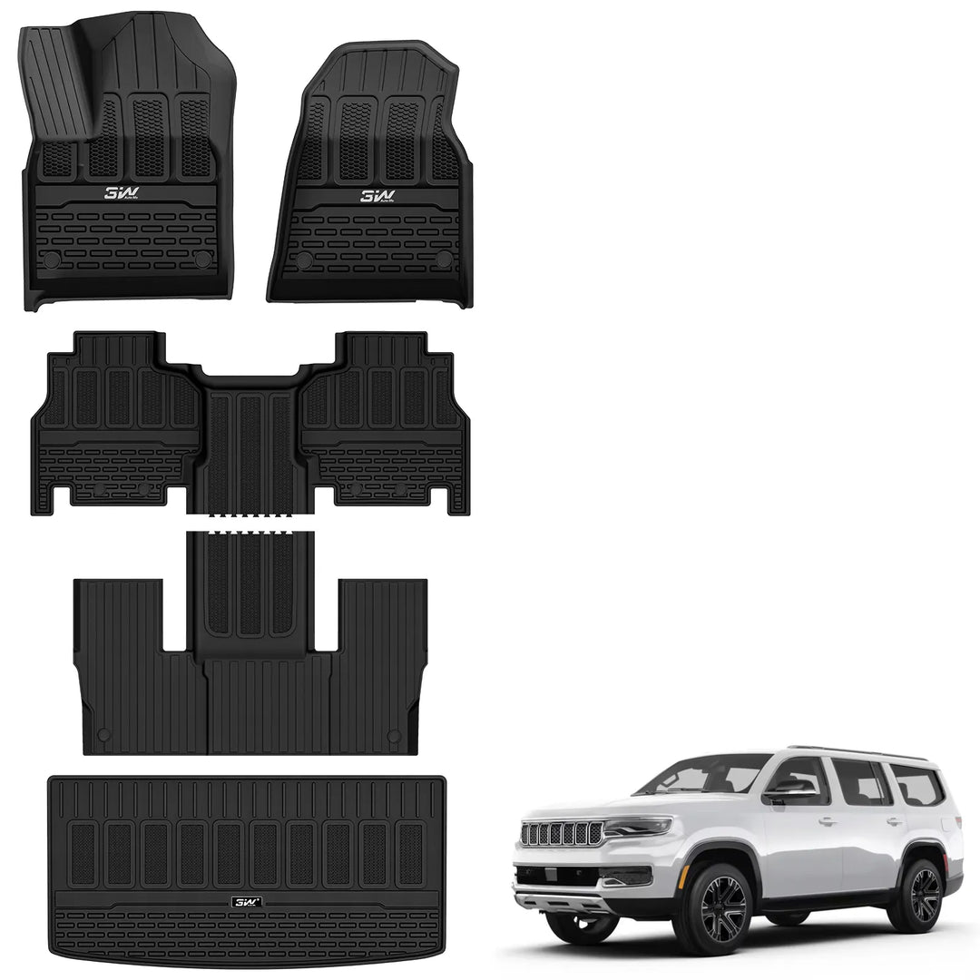 3W Jeep Wagoneer 2022-2026 7-Seat Custom Floor Mat/ Trunk Mat (NOT