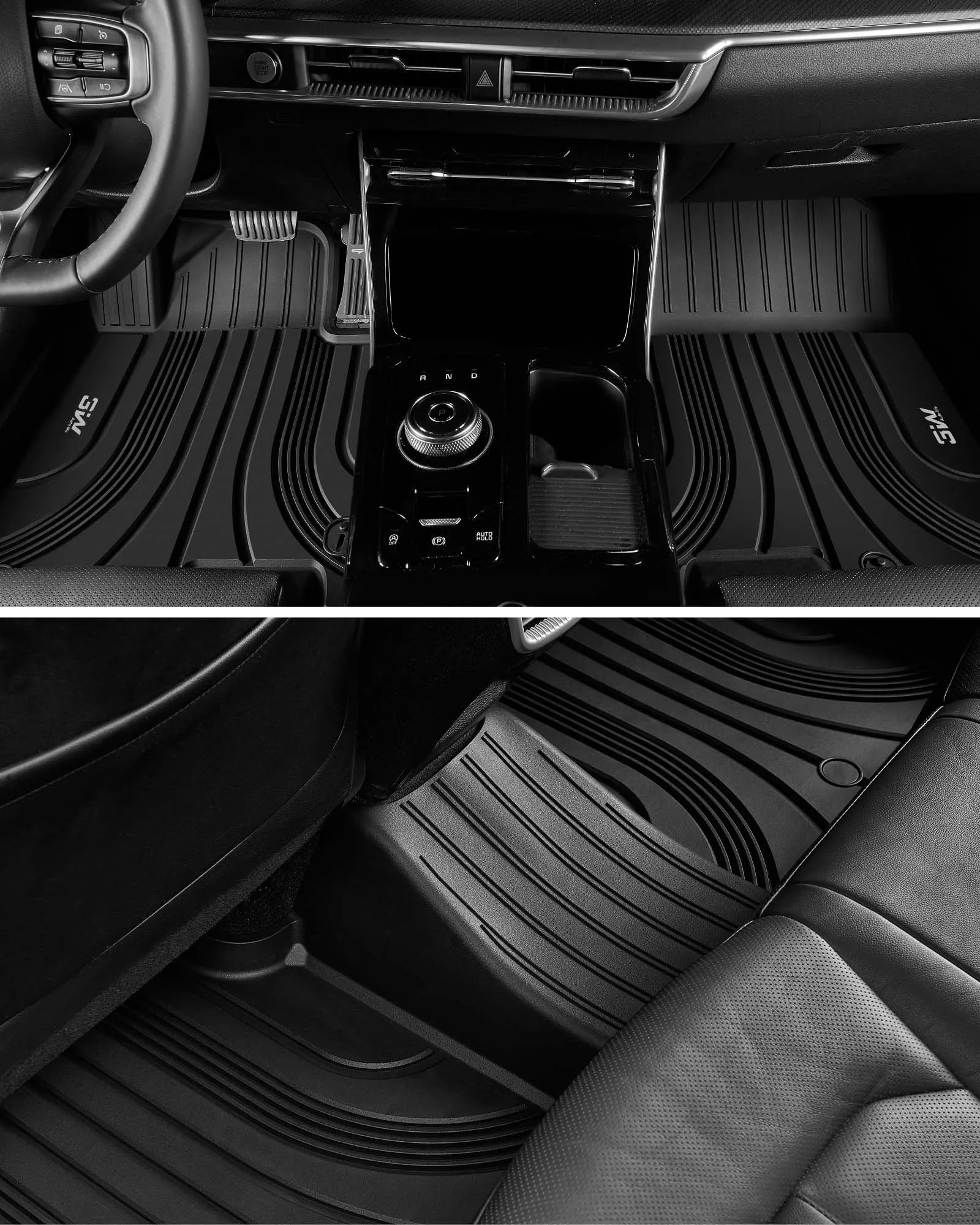 3W Kia Sorento 2021-2026 (Only fit Hybrid) Custom Floor Mats Thorex™ All-Weather Protection - 3Wliners