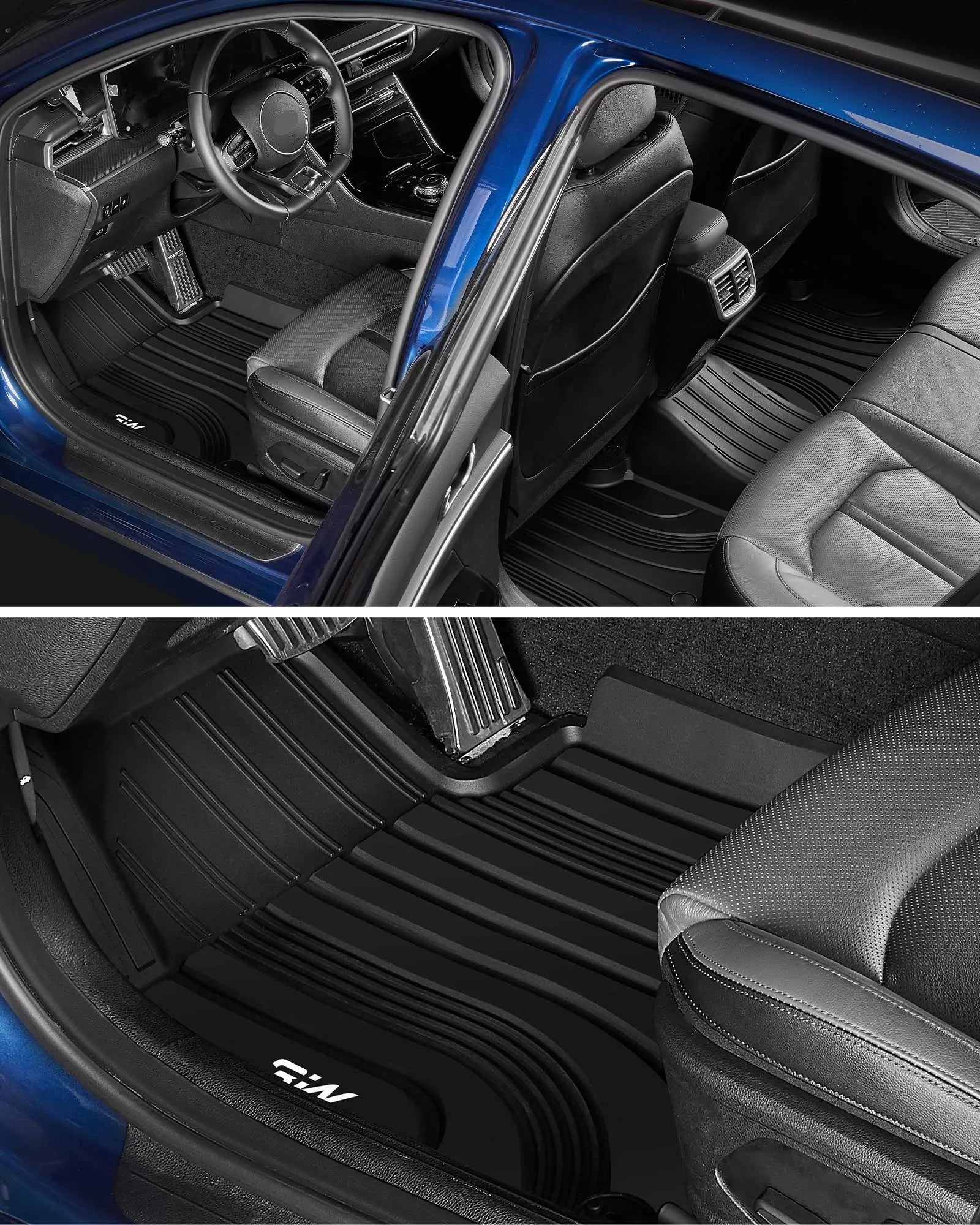 3W Kia Sorento 2021-2026 (Only fit Hybrid) Custom Floor Mats Thorex™ All-Weather Protection - 3Wliners