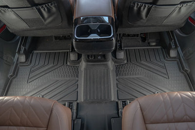 3W Kia Telluride 2020-2025 (Gas Models) Fits 7 & 8 Seat Custom Floor Mats& Cargo Liner Thorex™ All-Weather Protection