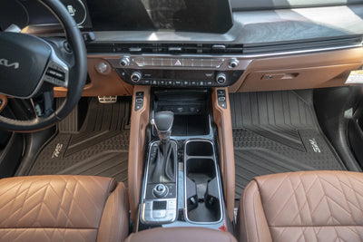 3W Kia Telluride 2020-2025 (Gas Models) Fits 7 & 8 Seat Custom Floor Mats& Cargo Liner Thorex™ All-Weather Protection