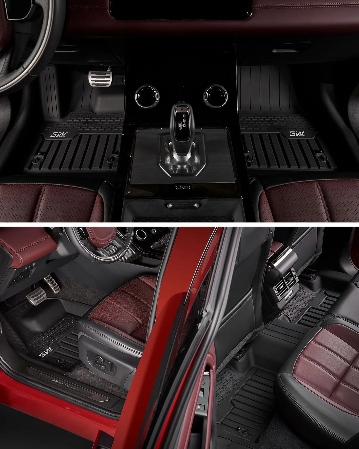TPE Floor Mats for Jaguar F-pace & Land Rover Range Rover Velar 2017-2026 Custom Fit, Heavy Duty Mats, Anti-Slip, Non-Slip, Easy To Clean, Durable, Waterproof Protection