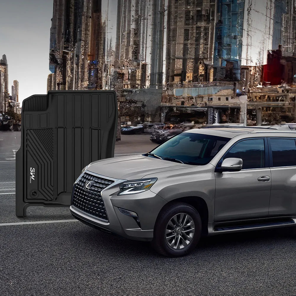 3W LEXUS GX460 2014-2023 (Only for 5 Seats) Custom Floor Mats TPE ...