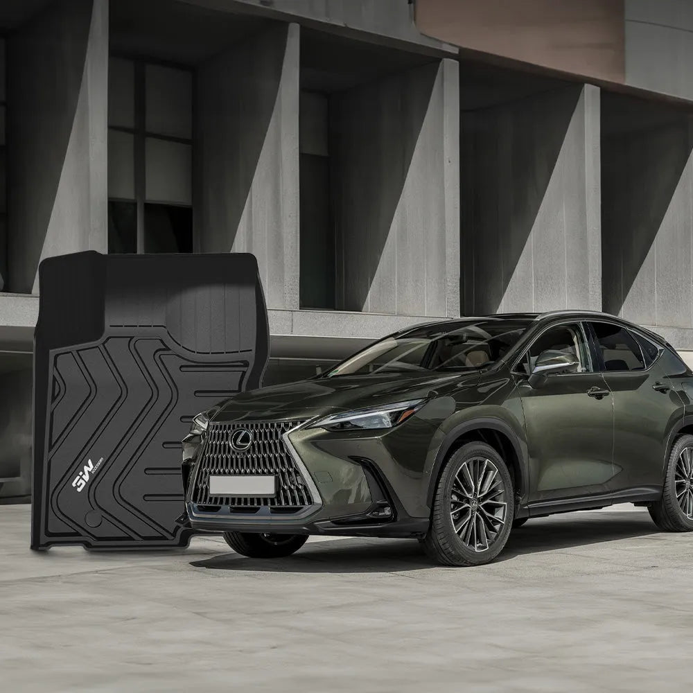 3W LEXUS NX 2015-2021 (NX200t/NX300/NX300h) Custom Floor Mats TPE Material & All-Weather Protection Vehicles & Parts 3Wliners   