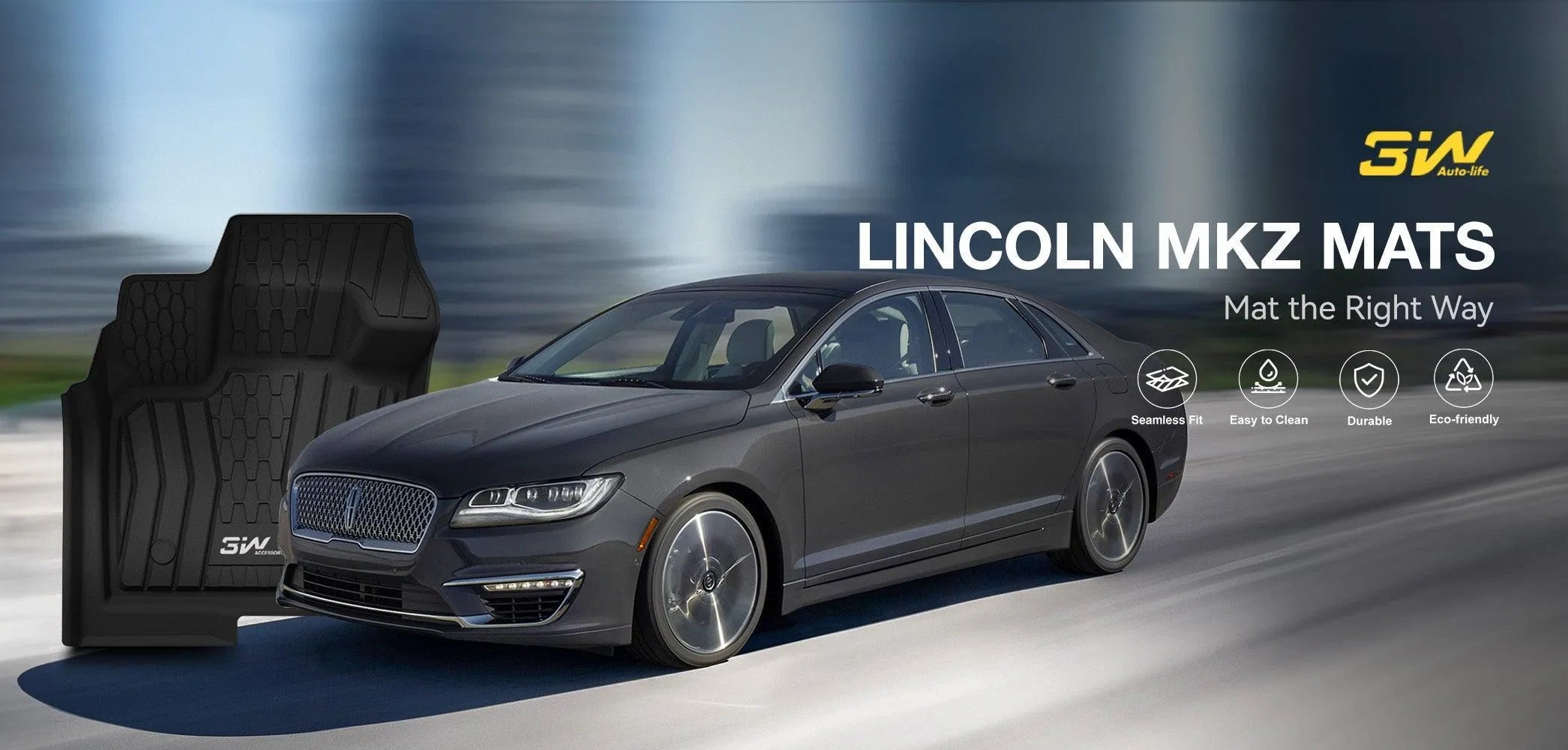 floor-mats-cargo-liner-trunk-mats- Lincoln_MKZ_2017-2020-2 - 3Wliners -